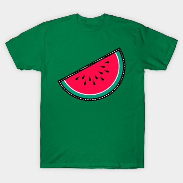 Watermelon Tropical Fruit T-Shirt by RainasArt